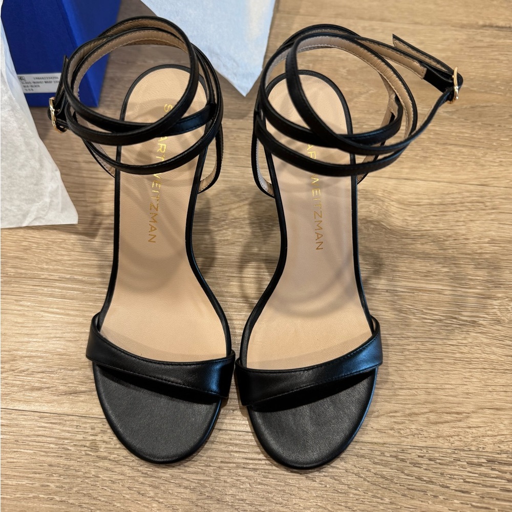 Worn Once Stuart Weitzman Black Heels Nudist Wrap 100